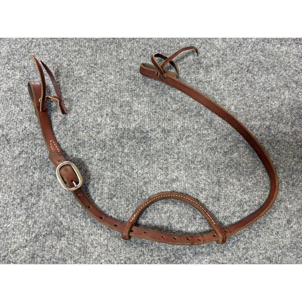 Head Stall Brown Leather Pony Size Western Horse Tack Adjustable Buckle